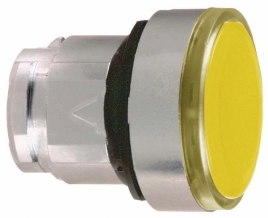 ZB4BH053  Головка для кнопки желтой с подсветкой LED с фиксацией