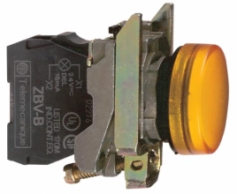 XB4BVB5 Индикатор желтый LED 24V