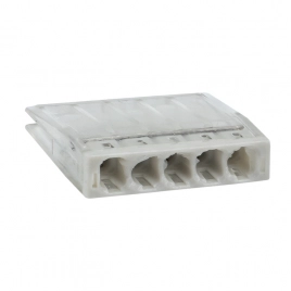 plc-smk-2273-245 Строительно-монтажная клемма СМК 2273-245 (с пастой) 5 отверстий 0,5-2.5мм2 (100шт.