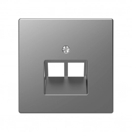 MTN4522-6035 MERTEN D-Life ЦЕНТРАЛЬНАЯ НАКЛАДКА для розетки 2-ной RJ45, БЕЛ. ЛОТОС