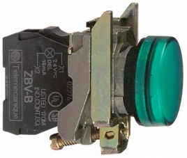 XB4BVM3 Индикатор зеленый LED 230V