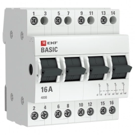 tps-4-16 Трехпозиционный переключатель 4P 16А EKF Basic