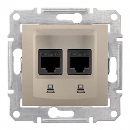 SDN4600168 Компьют. розетка х2, титан