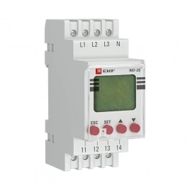 rkf-2s Реле контроля фаз с LCD дисплеем (с нейтралью) RKF-2S EKF PROxima