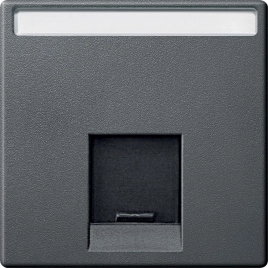 MTN465814 ЦЕНТ.ПЛАТА ДЛЯ РОЗЕТКИ, АНТРАЦИТ