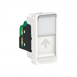 NU341018 UNICA MODULAR розетка компьютерная, RJ45, одиночная, кат. 5е UTP, 1 модуль,белый