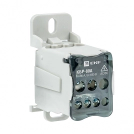 plc-kbr80 Блок распределительный КБР на DIN-рейку  3x16+4x10mm2  80A EKF PROxima