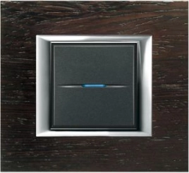 HA4802LWE Axolute декоративные накладки прямоугольной формы, дерево, цвет венге, на 2 модуля