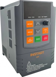 Преобразователь частоты LCI-G11/P15-4B+LCI-SM (11кВт/15кВт, 24А/30А, 3Ф, 400B, 50/60Гц, IP20, LCI, INSTART, с панелью управления+ пожарный режим)