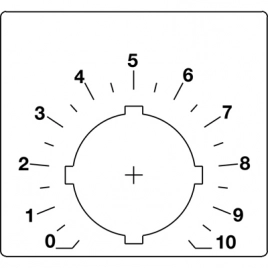SK615562-88 Шильдик для потенциометра (со шкалой) (COSSK615562-88)