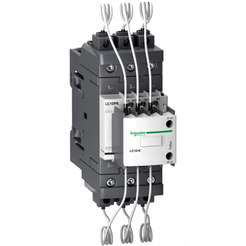 LC1DPKM7 Контактор для конденсаторных батарей 1НО+2НЗ  30kVAR/400V  Uk=220В  50/60Гц фото 1