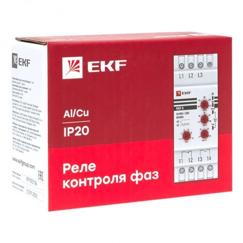rkf-8 Реле контроля фаз многофункциональное RKF-8 EKF PROxima фото 4