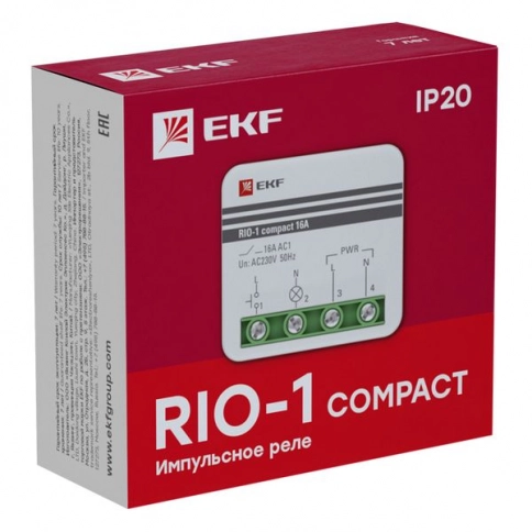 rio-1k-10 Импульсное реле RIO-1 compact 10А EKF PROxima фото 4