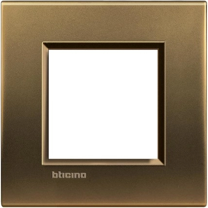 LNA4802BZ LivingLight Рамка прямоугольная, 1 пост, цвет Бронза фото 1