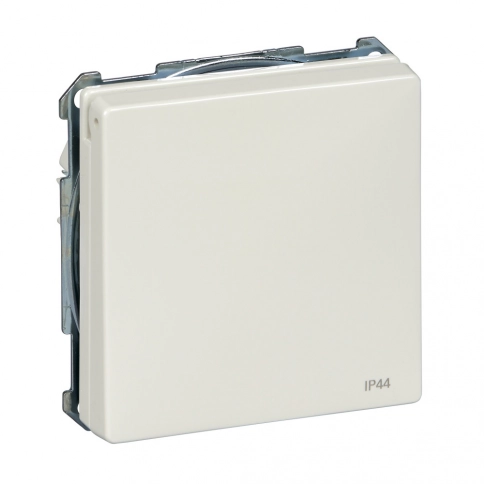 MTN2314-4019 МЕХ-М РОЗЕТКИ С/З С КРЫШКОЙ IP44, БЕЛЫЙ                                          фото 3