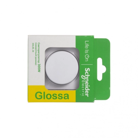 GSL000134 GLOSSA СВЕТОРЕГУЛЯТОР (диммер) поворотный, в сборе, 300Вт, БЕЛЫЙ*не поставляется* фото 6