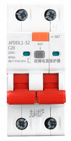 A033819 Устройство защиты от дугового пробоя AFDDL1 C63А 2P 6kA 36мм фото 1