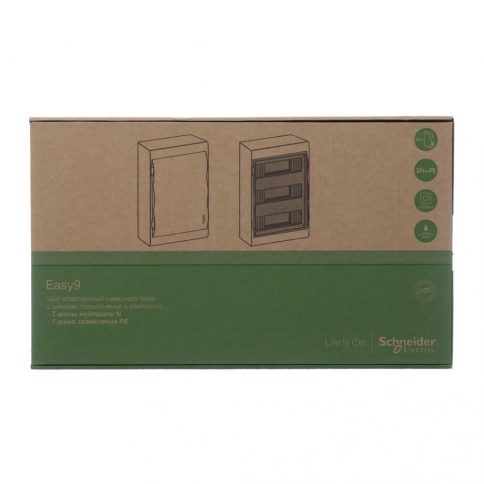 EZ9E312S2FRU Easy9 корп. встраив. с прозрач. дв. 3ряд/36мод,IP40,IK07,63А,2 клеммы,Россия фото 4