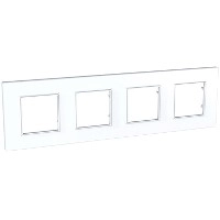 MGU2.708.18 Рамка UNICA QUADRO 4 места белый фото 4