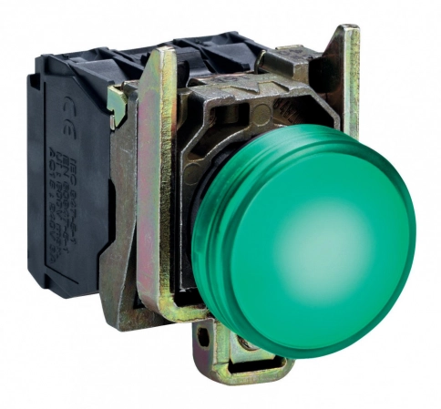 XB4BVB3 Индикатор зеленый LED 24V фото 2