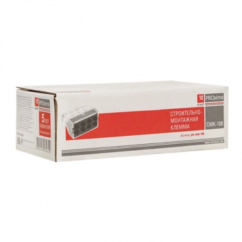 plc-smk-108 Строительно-монтажная клемма СМК 773-108 8 отверстий 1,0-2,5мм2 (50шт.) EKF PROxima фото 2