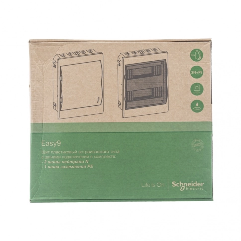 EZ9E212S2FRU Easy9 корп. встраив. с прозрач. дв. 2ряд/24мод,IP40,IK07,63А,2 клеммы,Россия фото 3