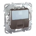 MGU5.421.12ZD Компьютерная розетка 1хRJ45 (8 конт) , 5 е, (графит) (уп.10 шт.) фото 3
