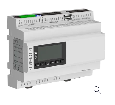 HVAC-CPU21LCD2110 ПЛК HVAC ЦПУ 5DI 7DO 6AI 3AO LCD 2хRS485 1хEthernet 1Мб ONI фото 1