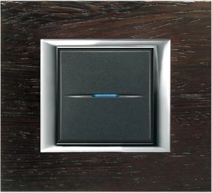 HA4802LWE Axolute декоративные накладки прямоугольной формы, дерево, цвет венге, на 2 модуля фото 1