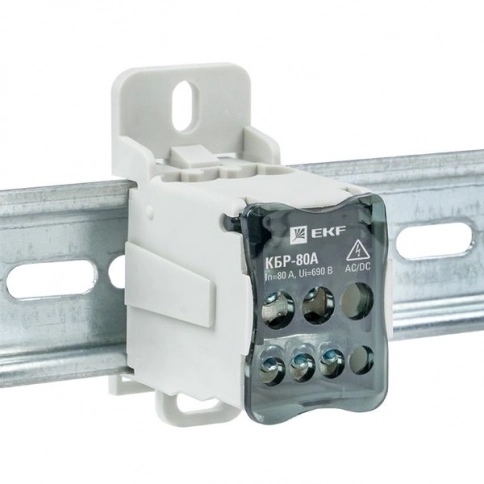 plc-kbr80 Блок распределительный КБР на DIN-рейку  3x16+4x10mm2  80A EKF PROxima фото 2
