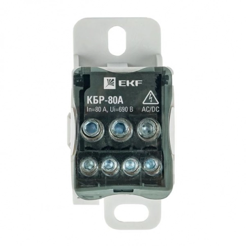 plc-kbr80 Блок распределительный КБР на DIN-рейку  3x16+4x10mm2  80A EKF PROxima фото 3